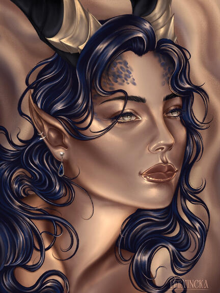 Crow Portrait Sketch