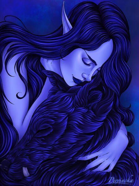 Lea&#39;s Portrait with Pet